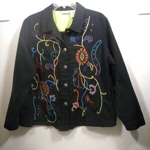 Women's White Stag Shirt Style Jacket Size 12/14